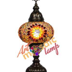 Battery Powered Mosaic Table Lamp 17200