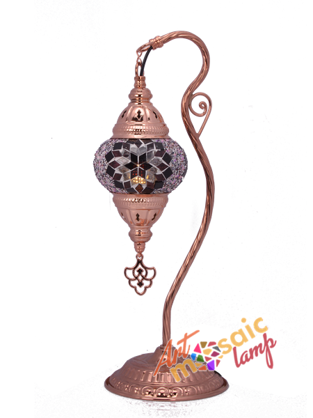Swan Neck Ross Mosaic Lamp 10305-R-12