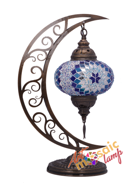 Turkish Mosaic Moon Lamp 10310-18 Turkish Mosaic Moon Lamp 10310
