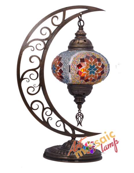 Turkish Mosaic Moon Lamp 17310-1 Turkish Mosaic Moon Lamp 17310
