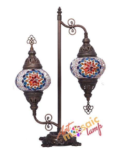 Turkish Style Double Glass Mosaic Street Lamp 13321-2 Turkish Style Double Glass Mosaic Street Lamp 13321
