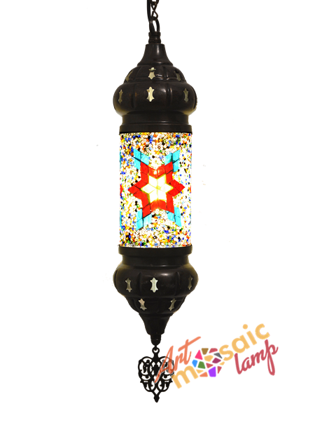 Cylinder Pendant Mosaic Lamp 11001-4 Cylinder Pendant Mosaic Lamp 11001