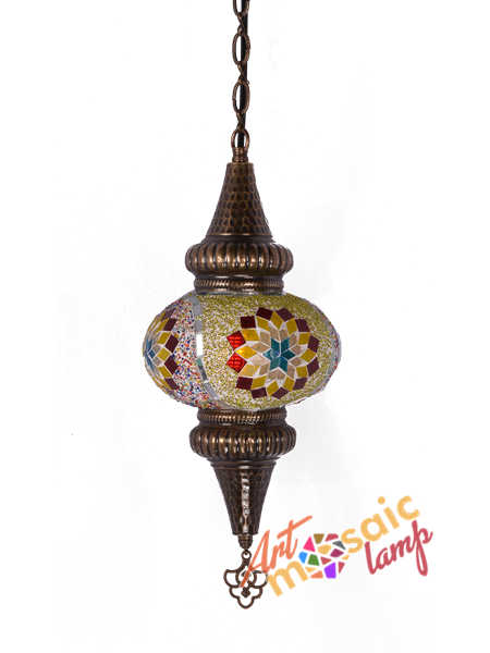 Inlaid Hanging Moroccan Lamp 17002-2 Inlaid Hanging Moroccan Lamp 17002