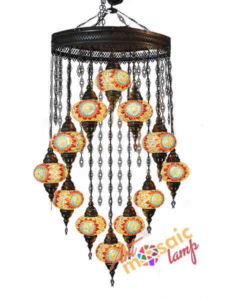 Mosaic Curtain Chandelier 17012-Z-1 Mosaic Curtain Chandelier 17012-Z