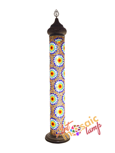 Mosaic Cylinder Floor Lamp 11100-2 Mosaic Cylinder Floor Lamp 11100