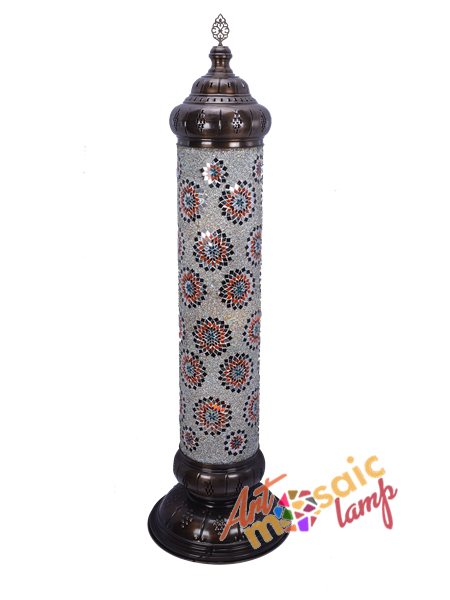 Mosaic Cylinder Floor Lamp 25120-1 Mosaic Cylinder Floor Lamp 25120