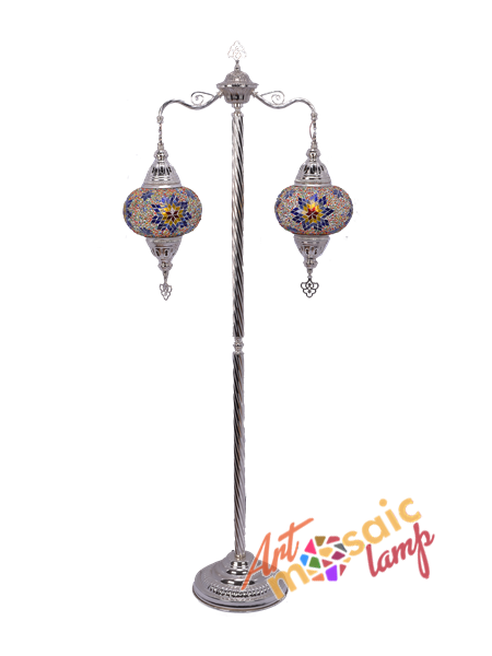 Scales Silver Mosaic Floor Lamp 17321-3 Scales Silver Mosaic Floor Lamp 17321