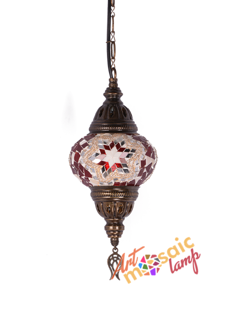 Single Pendant Mosaic Lamp 13001-4 Single Pendant Mosaic Lamp 13001