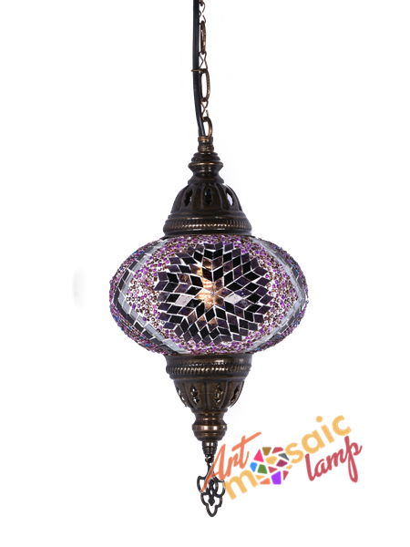 Single Pendant Mosaic Lamp 17001-4 Single Pendant Mosaic Lamp 17001