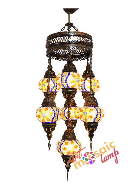 Classic Mocaic Chandelier 13107-XA-2 Classic Mocaic Chandelier 13107-XA