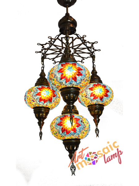 Classic Mocaic Chandelier 17104-XL-1 Classic Mocaic Chandelier 17104-XL