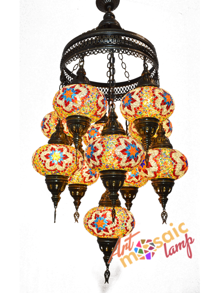 Classic Mocaic Chandelier 17111-XA-1 Classic Mocaic Chandelier 17111-XA