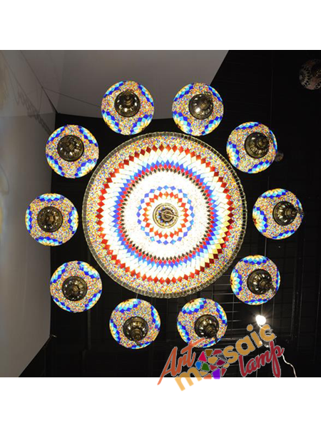 Living Room Mosaic Chandeliers 17010-QP-1 Living Room Mosaic Chandeliers 17010-QP