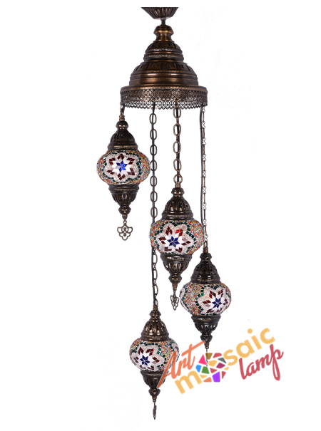Mosaic Spiral Chandelier 13104-SK-2 Mosaic Spiral Chandelier 13104-SK