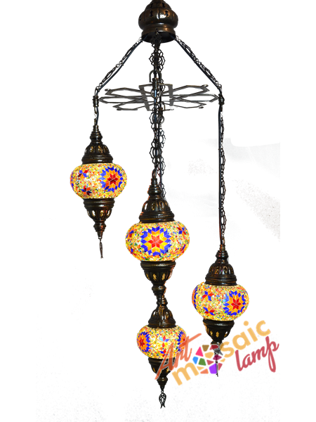 Mosaic Spiral Chandelier 13104-SL-2 Mosaic Spiral Chandelier 13104-SL