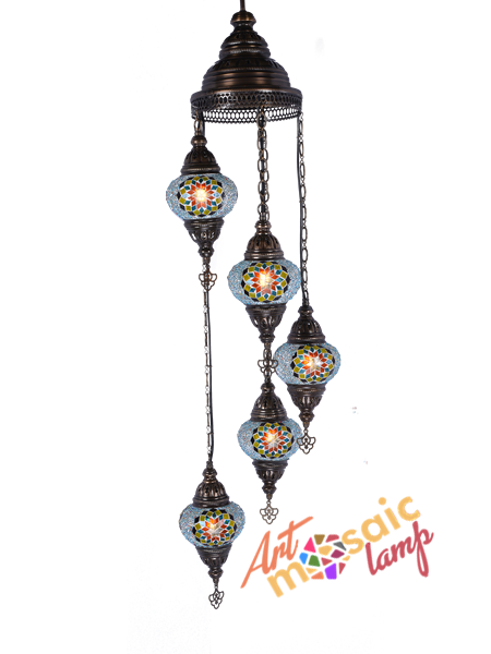 Mosaic Spiral Chandelier 13105-SK-2 Mosaic Spiral Chandelier 13105-SK