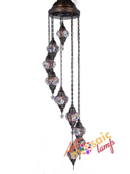 Mosaic Spiral Chandelier 13109-SK-2 Mosaic Spiral Chandelier 13109-SK