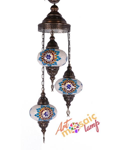 Mosaic Spiral Chandelier 17103-SK-3 Mosaic Spiral Chandelier 17103-SK