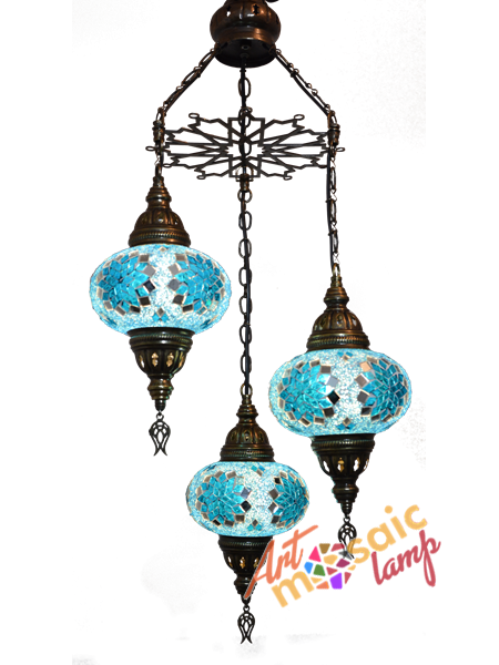 Mosaic Spiral Chandelier 17103-SL-2 Mosaic Spiral Chandelier 17103-SL