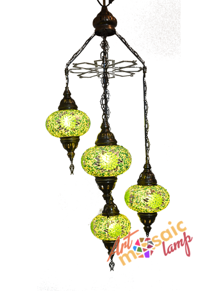 Mosaic Spiral Chandelier 17104-SL-2 Mosaic Spiral Chandelier 17104-SL