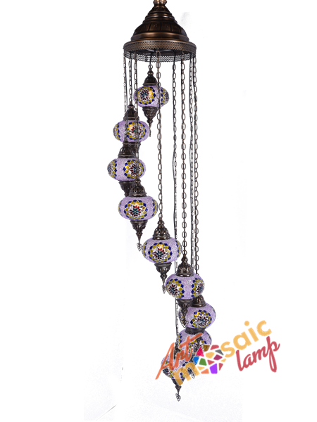 Mosaic Spiral Chandelier 17109-SK-2 Mosaic Spiral Chandelier 17109-SK