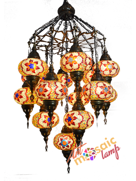 Palace Mosaic Chandeliers 17116-XL-2 Palace Mosaic Chandeliers 17116-XL